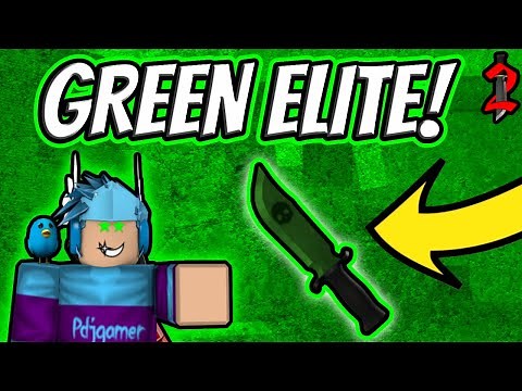 How to get the GREEN ELITE KNIFE in MM2!