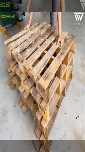 Make a Coffee Table Using Reusable Pallets #woodworking #wood #design #ideas #crafts #diy #woodworker #woodart | Woodworking Skill
