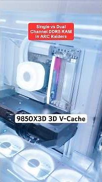 Single channel vs dual channel RAM in ARC Raiders w/ 9850X3D 🔥 ‪@CyberpowerInc‬