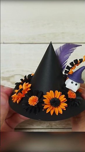 30秒でわかる！紙で作る魔女の帽子【ハロウィン】 30 Seconds ! Paper Witchs Hat / Halloween