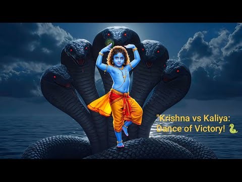 Krishna vs Kaliya 🐍🔥 The Legendary Dance of Power!"