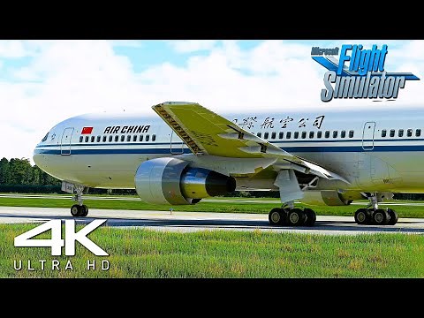 Microsoft Flight Simulator 2020 | Boeing 767-300 | Insane Graphics Take-off From Beijing | 4K