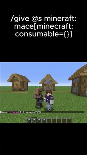 how to make a minecraft command to eat anything you want #food #minecraft #commandstutorial #happy