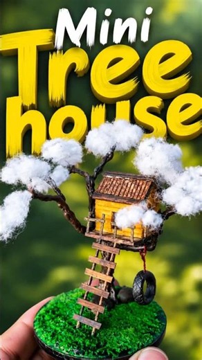 Amazing DIY Mini Tree House | Miniature DIY Craft Ideas #craft #diycrafts #miniature