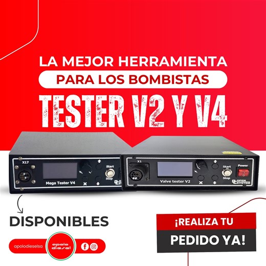 Apolo Diesel | 📣 ¡HERRAMIENTA CLAVE PARA TU TALLER! 💻 🚀 Valve Tester V2 y Mega Tester V4: los equipos que necesitas para un diagnóstico de inyección... | Instagram