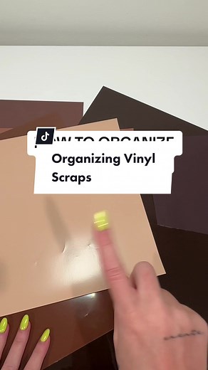 Organizing Vinyl Scraps with Cricut Organization Hack