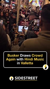 Benny, the popular Valletta busker, captivated another crowd, this time with his Hindi music. After going viral with the Nepalese community for singing a hit Nepali song, he again attracted attention as expats in Valletta enjoyed his performance while exploring the city. 🎥@shusila_thapa | SideStreet Malta