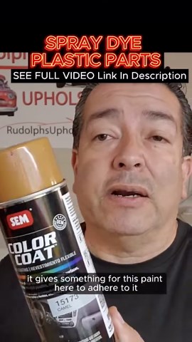 DIY: How to Spray Dye Plastic and Vinyl Parts