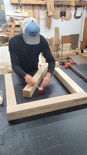 White Oak Table Base