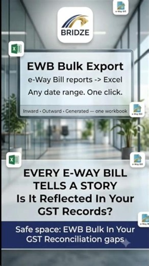 Eway Bill Report to Excel. #charteredaccountant #chromeextension #ewaybill #gst