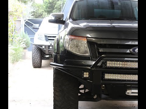 Solid Offroad Prerunner Bullbar Installation Ford Ranger PX Series 1