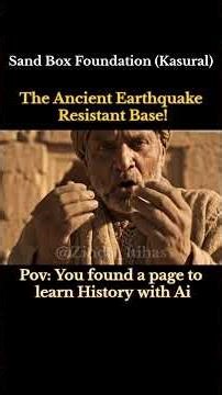 Ancient India ka 'Earthquake Shield': The Sandbox Secret #sandboxfoundation