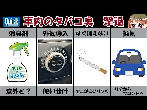 【車内除菌・抗菌・消臭】車内のタバコ臭を消す方法４選。光触媒がもたらす効果とは・・・