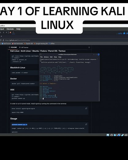 Aprende a Instalar y Usar Seeker en Kali Linux