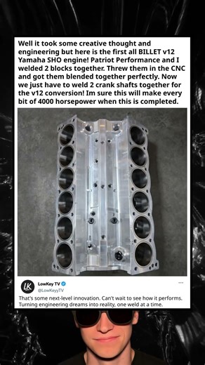 Billet V12 Yamaha Engine Unveiled