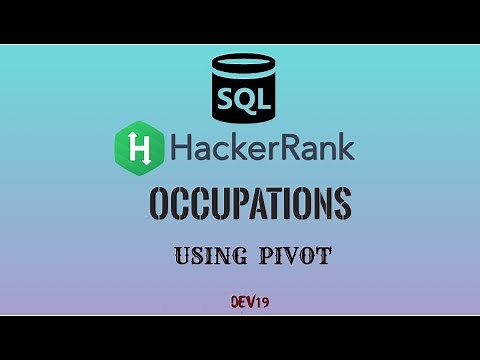 #22 Occupations (Using Pivot ) | HackerRank SQL Solutions #sql #oracle #pivot #hackerrank