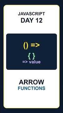 JavaScript Day 12: Arrow Functions