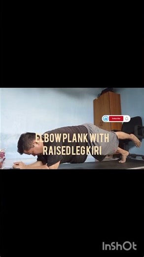 daily vlog olahraga elbow plank with raised leg