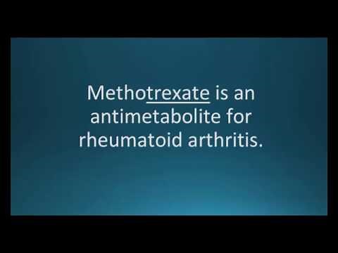 How to pronounce methotrexate (Trexall) (Memorizing Pharmacology Video Flashcard)