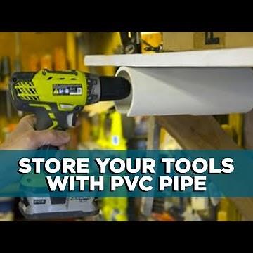 How to Store Tools with PVC Pipe
