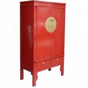 Red Chinese Wedding Cabinet