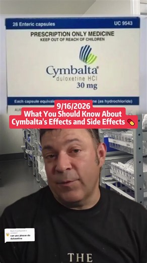 Discover what Cymbalta (duloxetine) can do for depression, anxiety, and pain relief. Learn about potential side effects like nausea, dry mouth, and libido changes. Have you experienced its benefits or issues? Share your thoughts! #Cymbalta #MentalHealth #ChronicPain #Fibromyalgia #MedicationAwareness