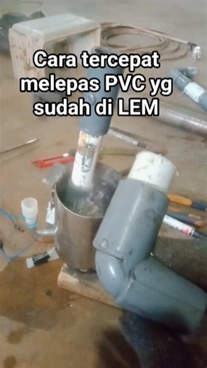 The fastest way to remove PVC that has been glued