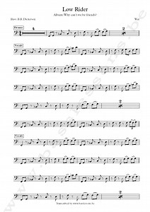 War - Low Rider | Bas Transcriptie | B.B. Dickerson