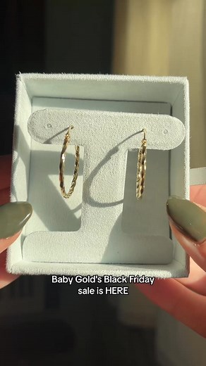 The 14K solid gold you’ve been eyeing—now 25% off. Baby Gold’s biggest sale of the year is here. ✔️Lifetime Guarantee ✔️Sustainably made in LA ✔️Loved by Refinery29, Forbes, Vogue, WWD more ✔️Over 520,000 Happy Customers ✔️Free Shipping (USA) Don’t miss it! *Discount automatically applied at checkout. | BabyGold