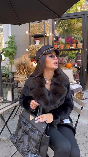 Stylish Black Fur Coat Outfit for Urban Fashion