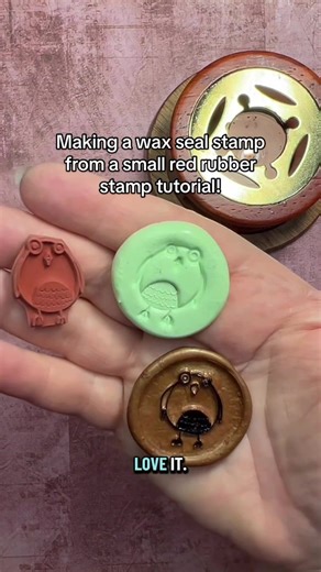 A quick tutorial on how to make your own wax seal stamp out of a small red rubber stamp & polymer clay. It actually will work with a clear stamp. I brain farted on this! Good lord the cedar is killing me & my brain! #waxseal #DIY #tutorial #waxsealstamp #unique