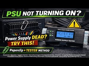 How To Test Your PC Power Supply Like a Pro — Paperclip Trick & PSU Tester!
