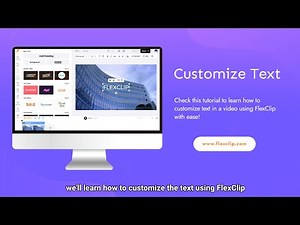 How to Customize Video Text with FlexClip