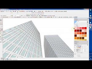 Skyscraper 3d modeling in Sketchup.