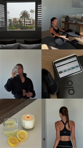 self care mornings with the free @alo Wellness Club app⛅️ #ALOpartner | selfcare