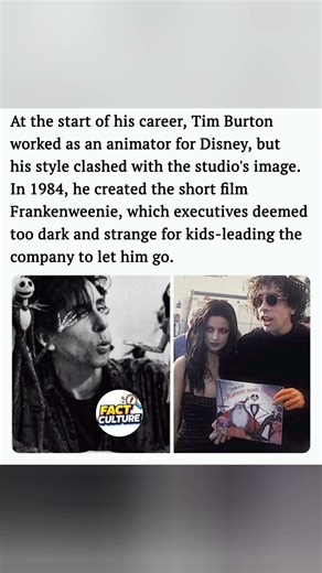 Disney fired Tim Burton for making Frankenweenie too dark and strange. #shorts #TimBurton #Disney