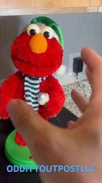 2005 16" Gemmy Elmo Christmas Singing Dancing Jingle Bells Sesame Street VIDEO!