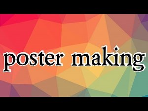 How to make poster with chart and cardboard very easily