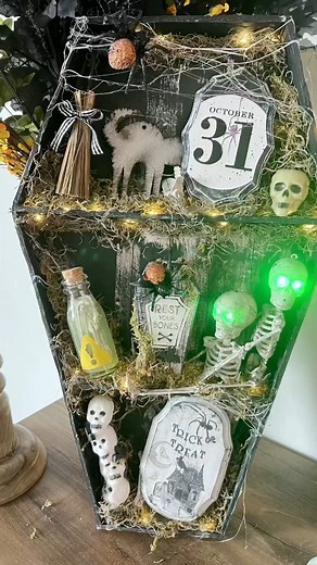 Head to YouTube at ALL THINGS CRAFTY the full DIY tutorials plus hundreds more! FOLLOW for daily ideas! #diy #halloweenvibes #spookyseason #decor #spookyvibes #crafting #dollartreediy #diyprojects #spookydecor #dollartreecrafts #halloweendecorations #halloweendiy | All Things Crafty