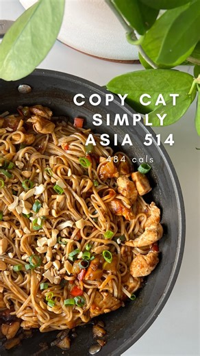 Copy Cat Simply Asia 514 🥡🤌 But HALF the calories! Double the protein! 👀 (Follow @the_lean_girl) for more fun fat-loss recipes) Girlies! The OG version from Simply Asia comes in at just under 1000 calories thanks to a healthy dose of oil and those feisty asian sauces! So we used a little lean girl magic here and got this girl down to 500 calories with the same volume as the original plus ALL of the flavour!!! Ready for the recipe? Of course ya are!!! Here goes gal: 1 Wholewheat Asian Noodle N