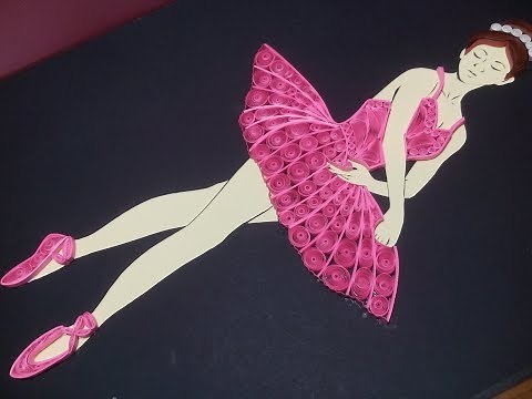 Quilling Ballerina | How to make a Quilling Portrait