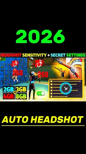 2026 AUTO HEADSHOT TRICK 📲 | HACKER SENSITIVITY SETTING