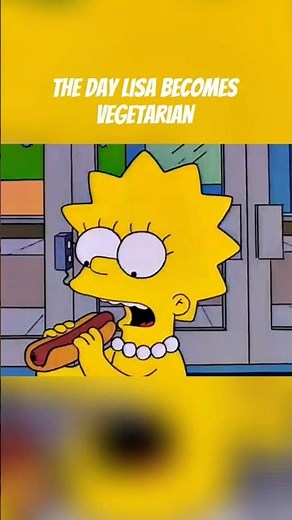 The day lisa becomes vegetarian. #thesimpsons #lisasimpson