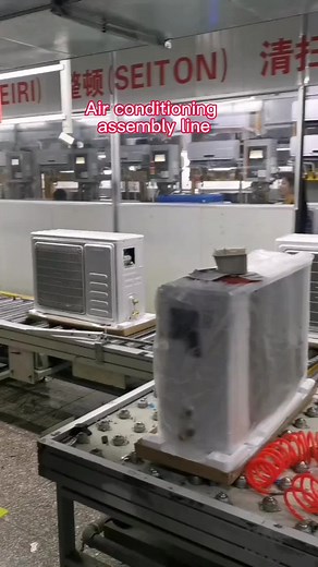 The factory makes air conditioning assembly lines#productionline #assemblyline #factory #conveyer