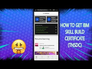 HOW TO GET TNSDC COURSE COMPLETION CERTIFICATE IN IBM / TN/