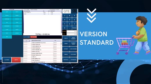 "FYTAHIRY" 👉LOGICIEL DE CAISSE ET DE GESTION DE STOCK (SUR MESURE) --------****-------- VERSIONS DISPONIBLES: 👉 STANDARD : pour Quincaillerie, Super marché, Mini Market,Magasin/grossiste,Pharmacie,Grossiste boisson, etc. 👉VERSION RESTO : pour Restaurant / Pizzeria, Fast food, Bar/Karaoke, etc. 👉 VERSION BOUTIQUE de mode/Vêtements, etc. --------****-------- NOS TARIFS 👉VENTE LOGICIEL SEULEMENT OU AVEC MATERIEL(POS tactile ou PC, Imprimante ticket, tiroir de caisse, lecteur code barre, etc.) 