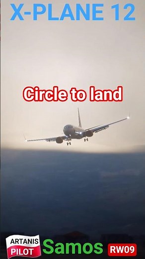 🛬🔥❗🇵🇱dangerous approach to Samos Greece Runway 09 Polish Pilot Boeing 737 rainy landing