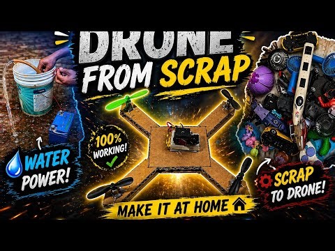 This Scrap Drone Actually Works! (Water Pump + Toy Testing)