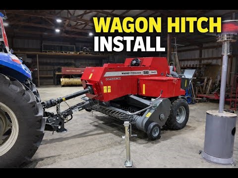 Wagon Hitch Install for Massey Ferguson 1840 Small Square Baler