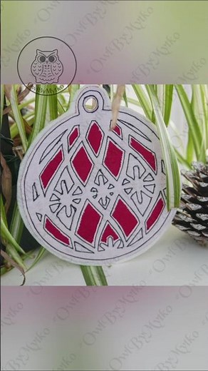 Quick DIY Christmas Ornament 🎄 – Full Tutorial Link Inside #diy #sewing